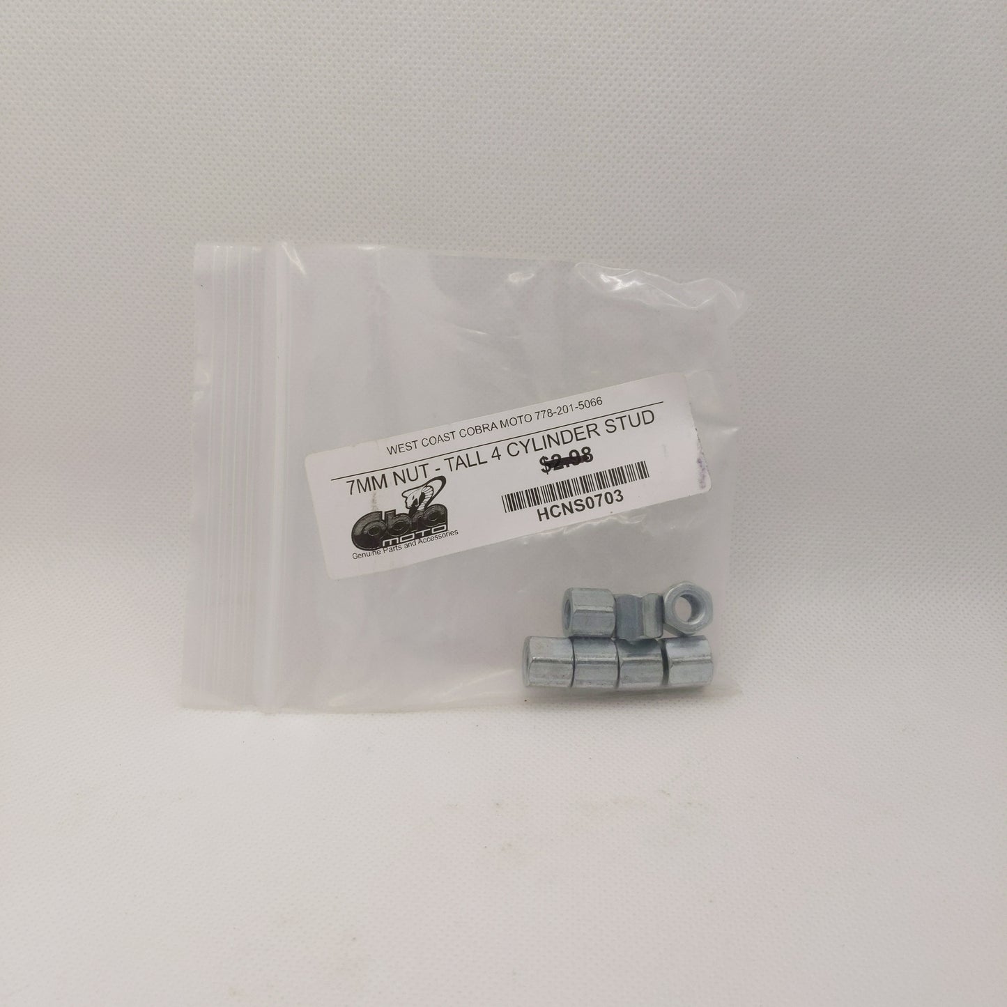 7mm Nut Tall 4 cylinder stud HCNS0703