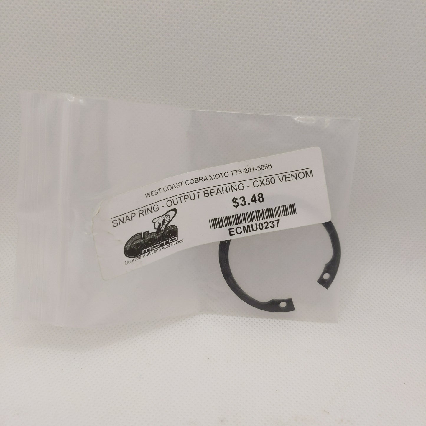 ECMU0237 SNAP RING - OUTPUT BEARING - CX50 VENOM