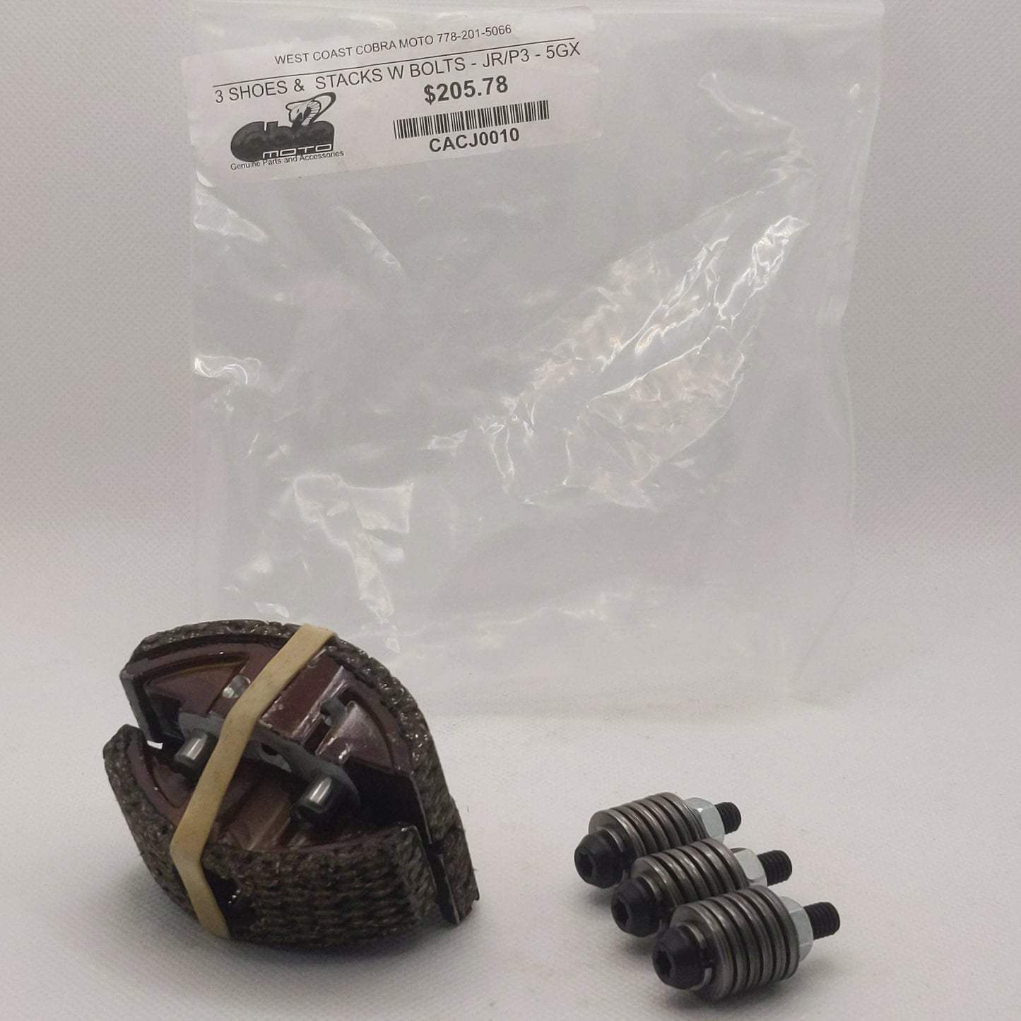 CACJ0010 - 3 SHOES & STACKS W BOLTS - JR/P3 - 5GX