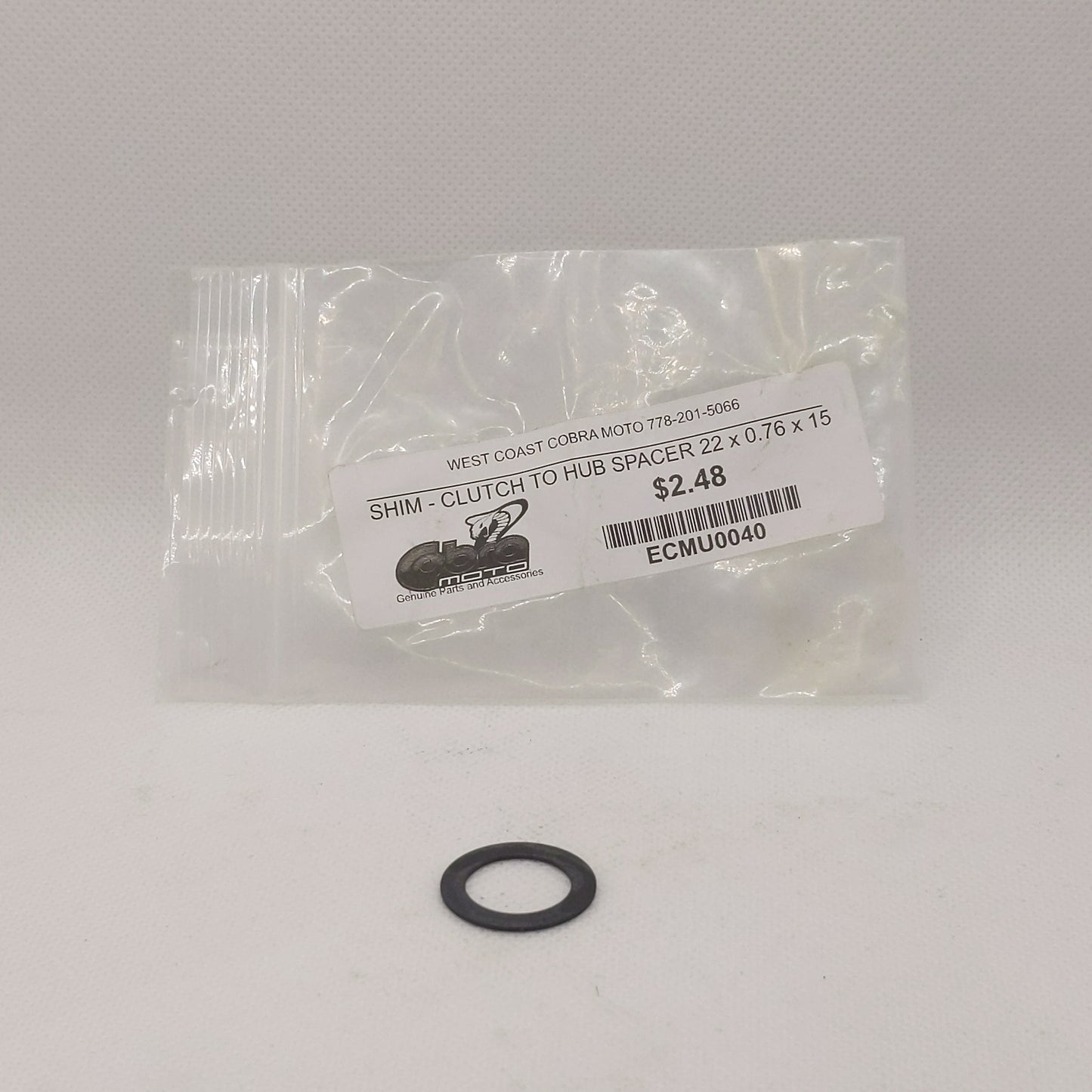 ECMU0040 - SHIM - CLUTCH TO HUB SPACER 22 x 0.76 x 15