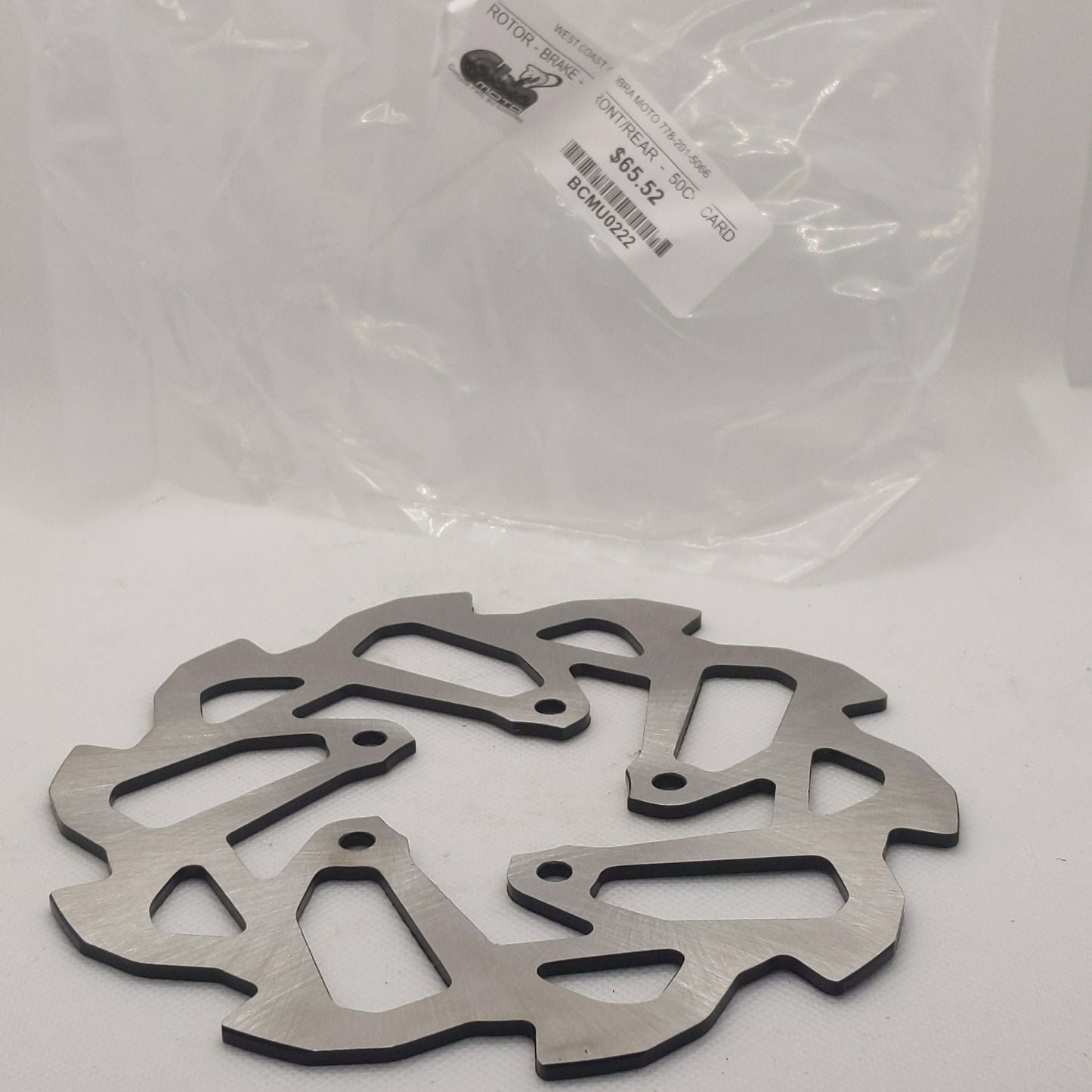 BCMU0222 - BRAKE ROTOR - FRONT/REAR - 50CC CARD