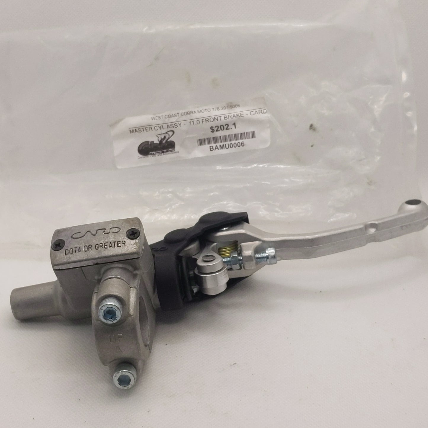 BAMU0006 MASTER CYL ASSY - 11.0 FRONT BREAK- CARD