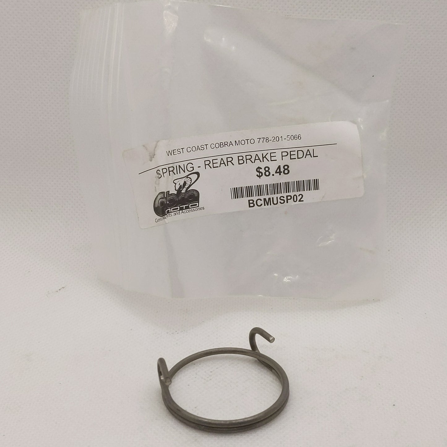 BCMUSP02 SPRING - REAR BREAK PEDAL