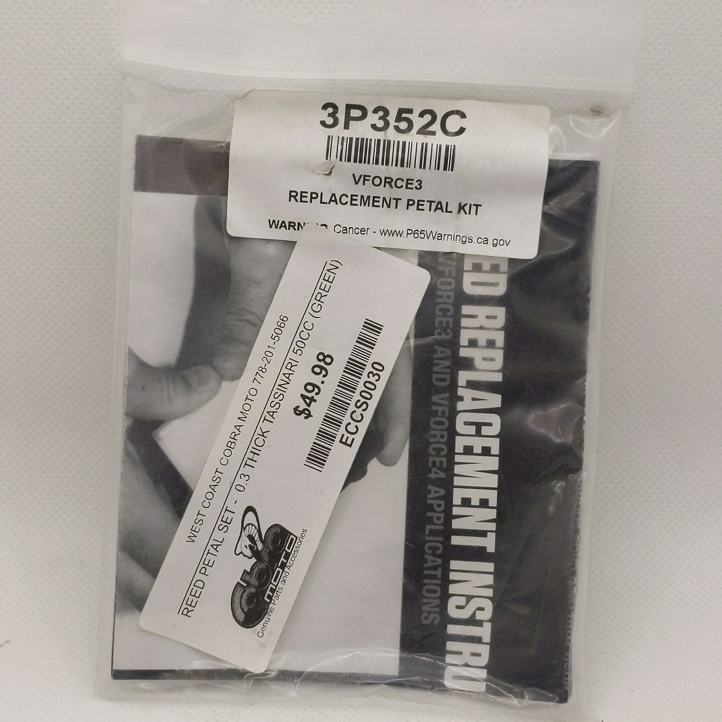 ECCS0030 REED PETAL SET- 0.3 THICK TASSINARI 50CC