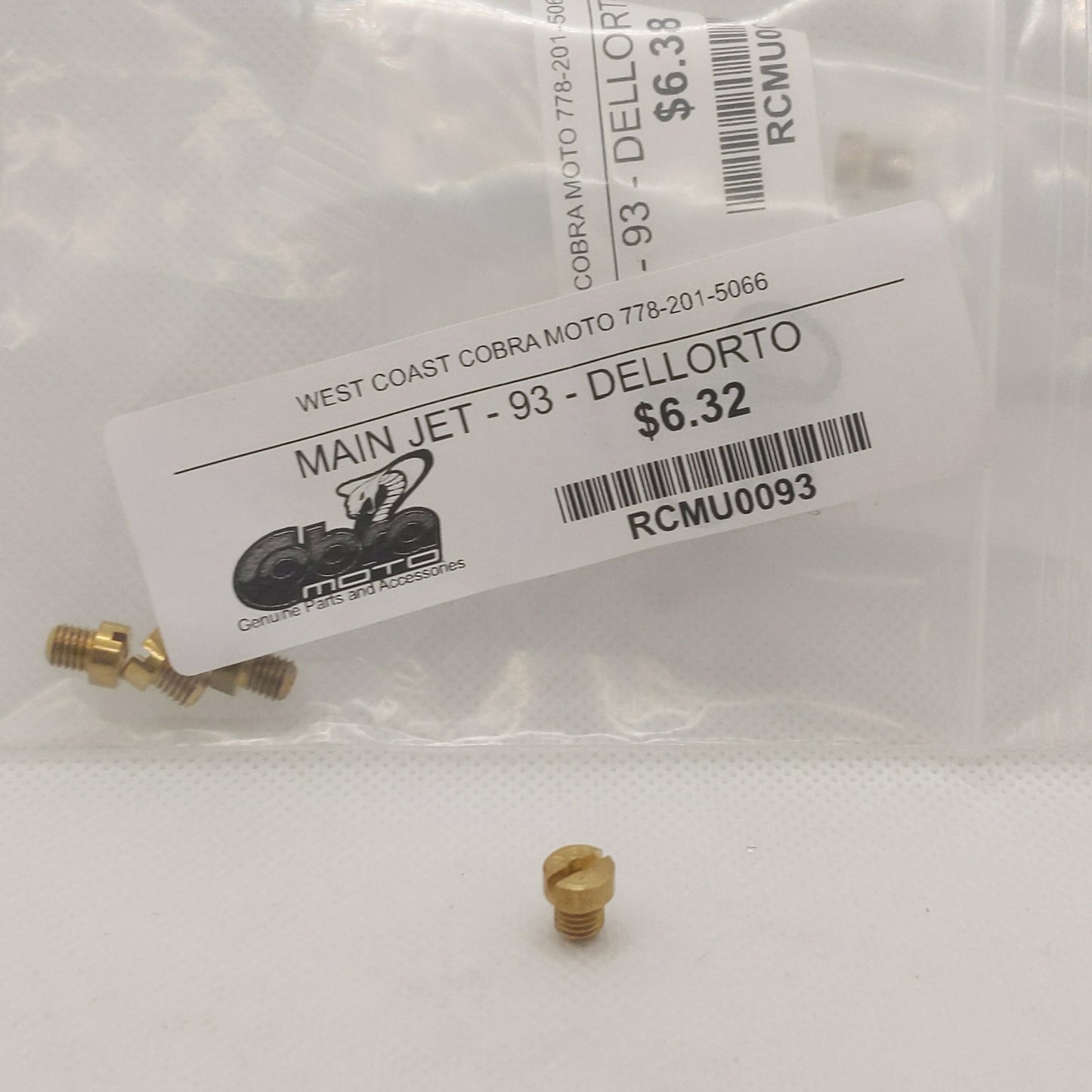 RCMU0093	MAIN JET - 93 - DELLORTO