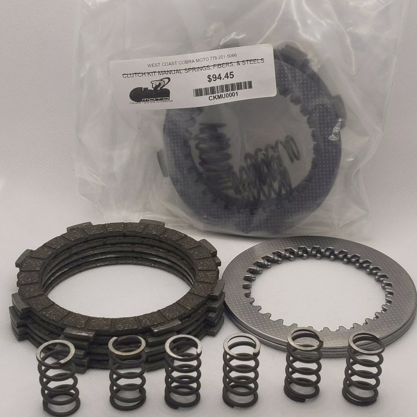 CKMU0001 CLUTCH KIT MANUAL SPRINGS, FIBERS, & STEELS