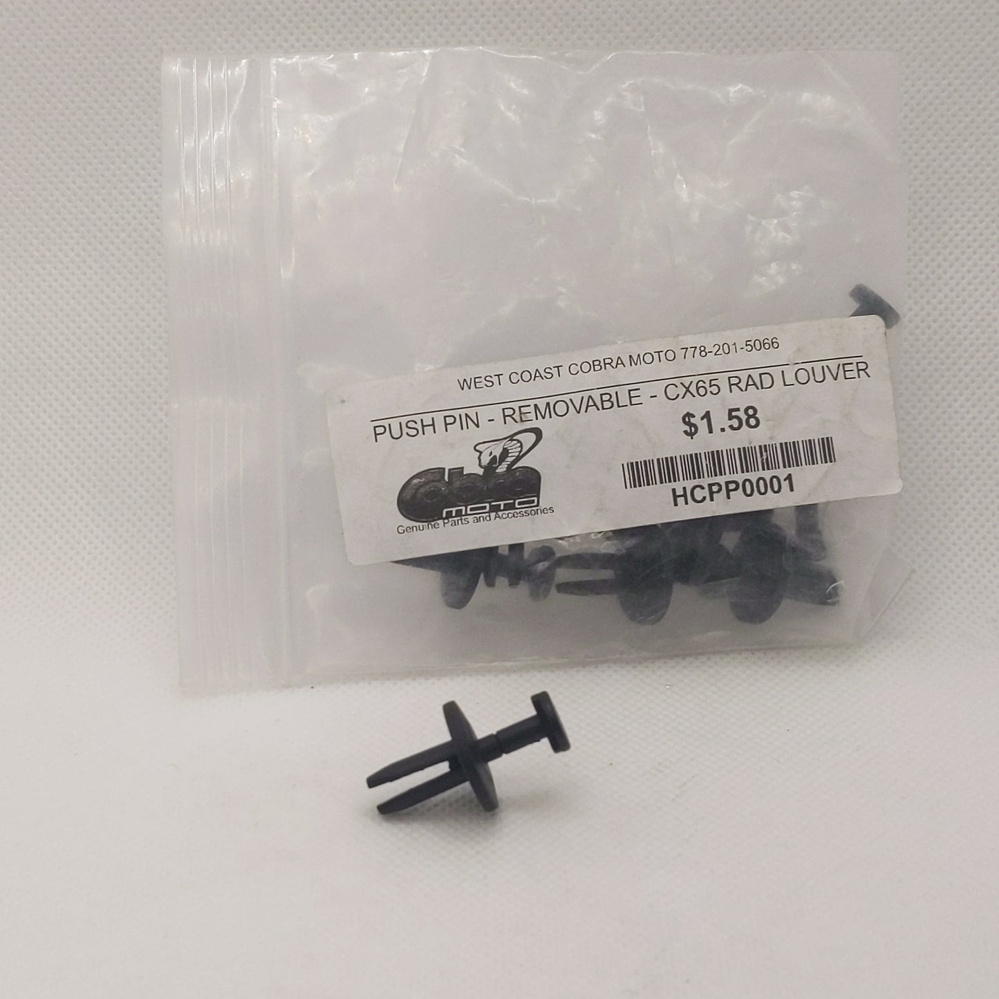 HCPP0001 PUSH PIN Removable CX65- Rad Louver
