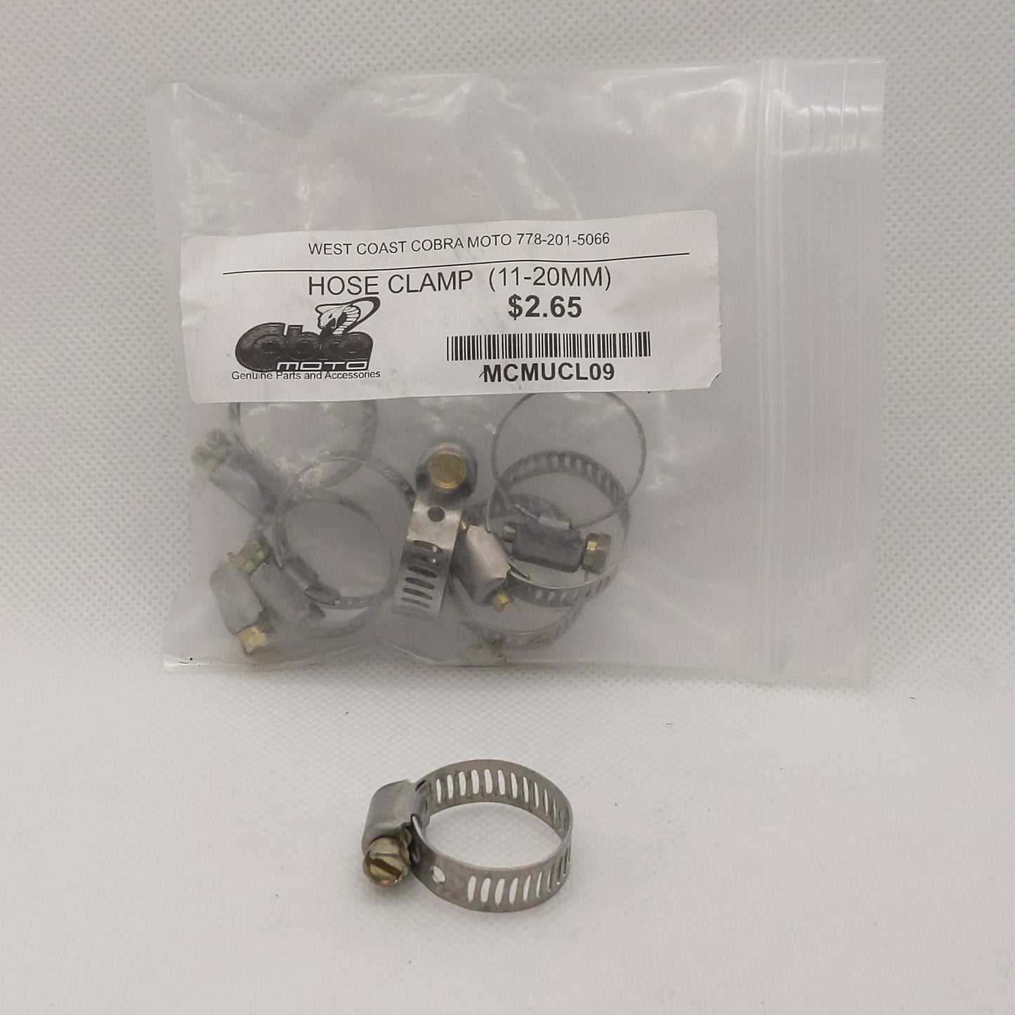 MCMUCL09 HOSE CLAMP (11-20MM)