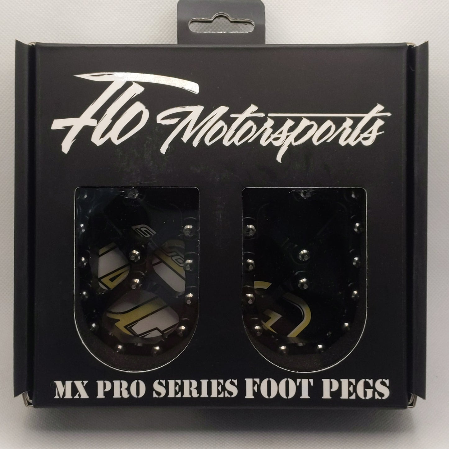 FlO Black Footpegs Cobra ALL 50cc-65cc 94-24