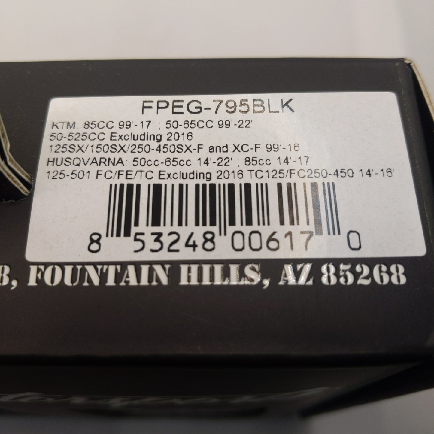 FLO Black Footpegs KTM,HUS