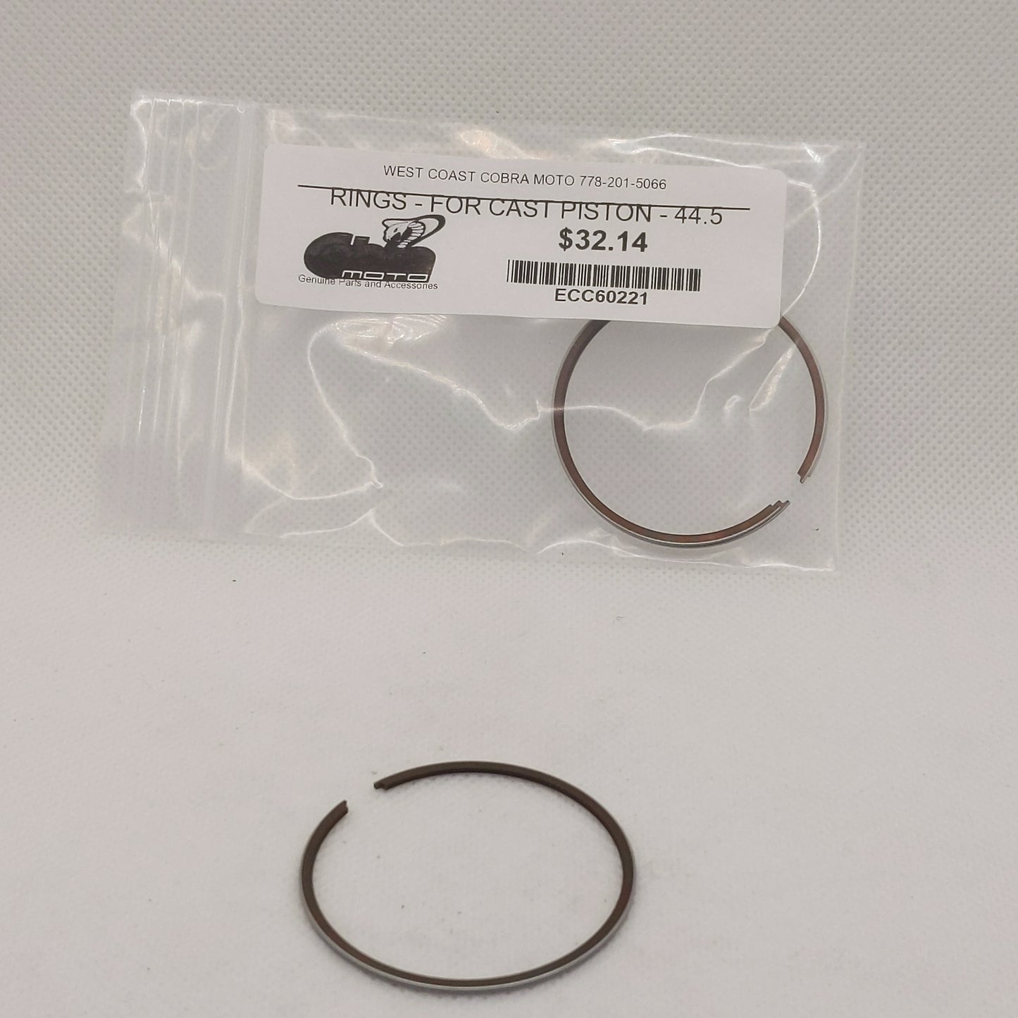 ECC60221 CX65 RINGS - CAST PISTON 44.5