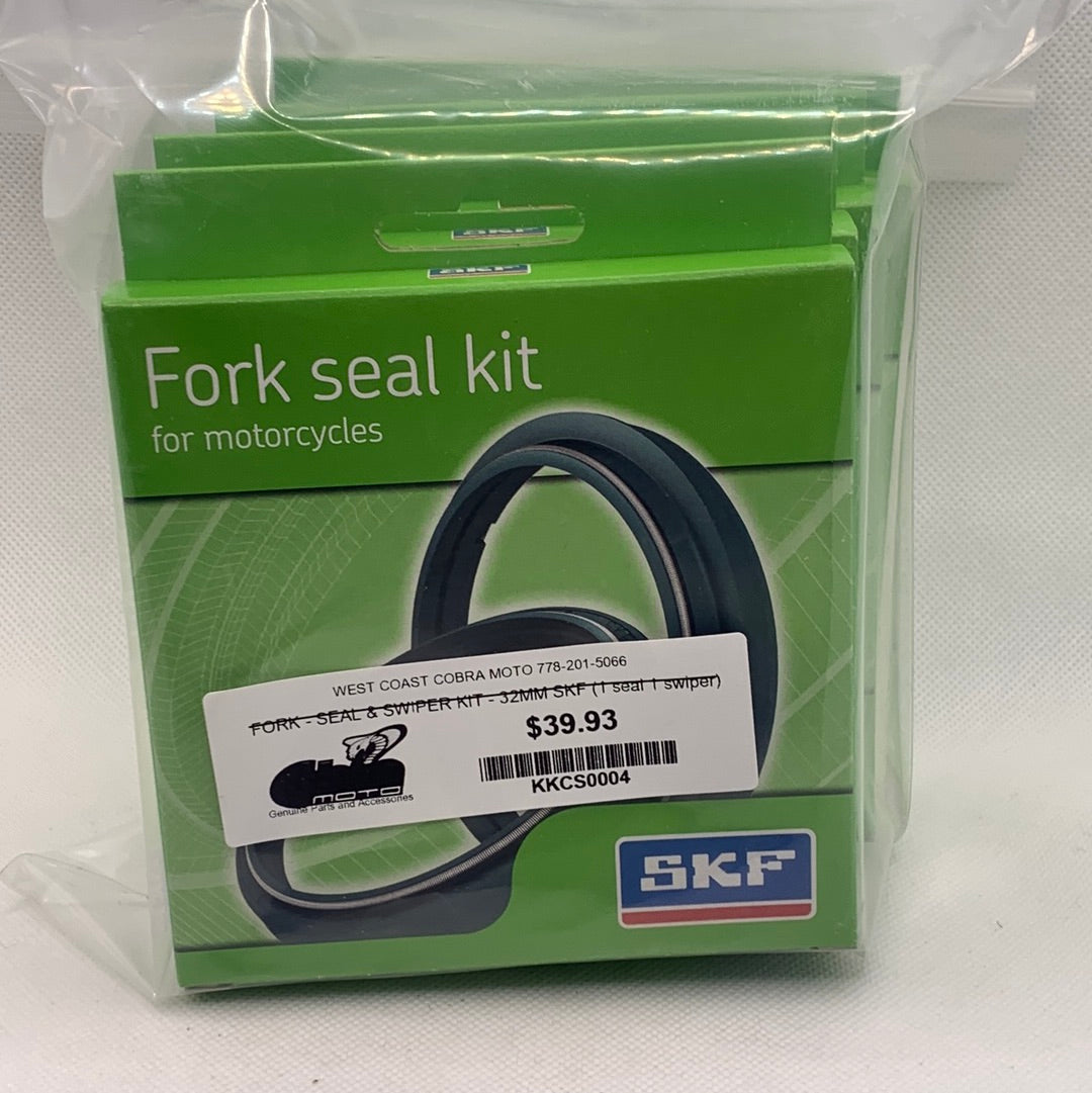 KKCS0004 FORK - SEAL& SWIPER KIT - 32MM SKF ( 1 SEAL 1 SWIPER)