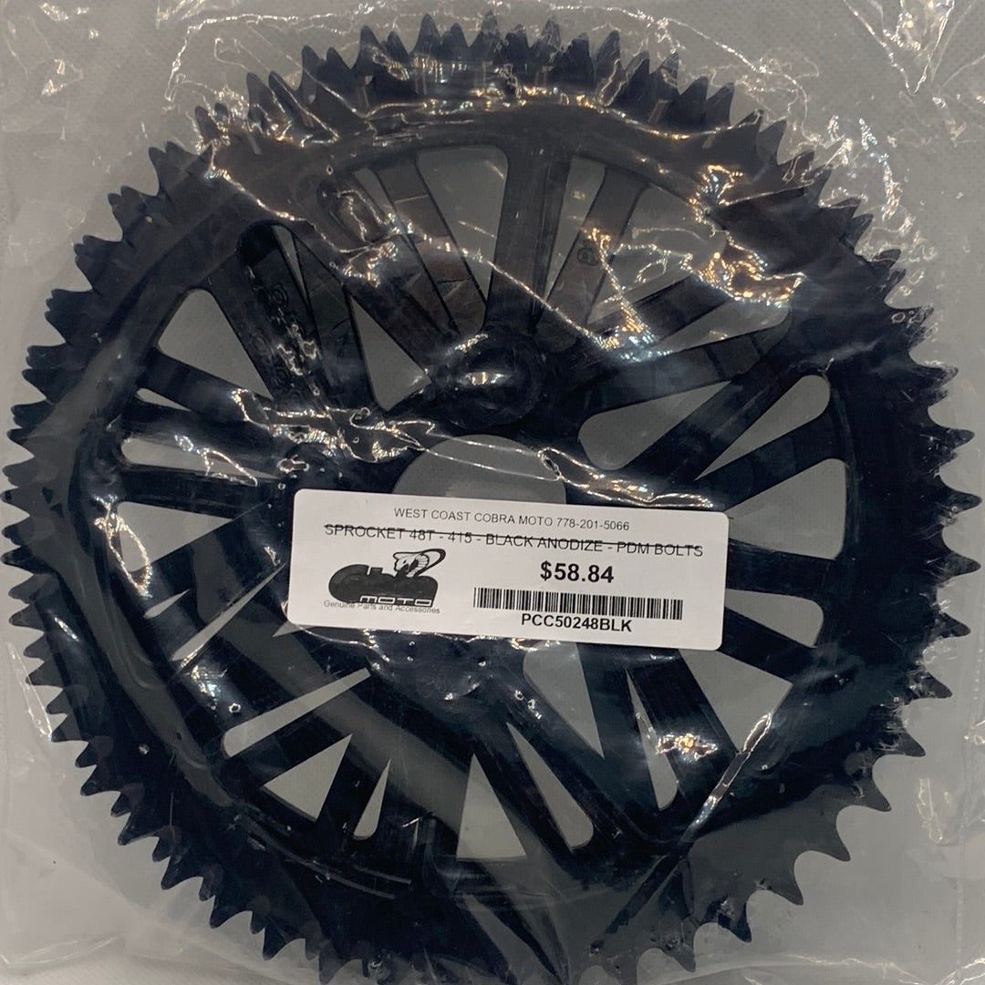 PCC50248BLK 48T Sprocket black CX5E
