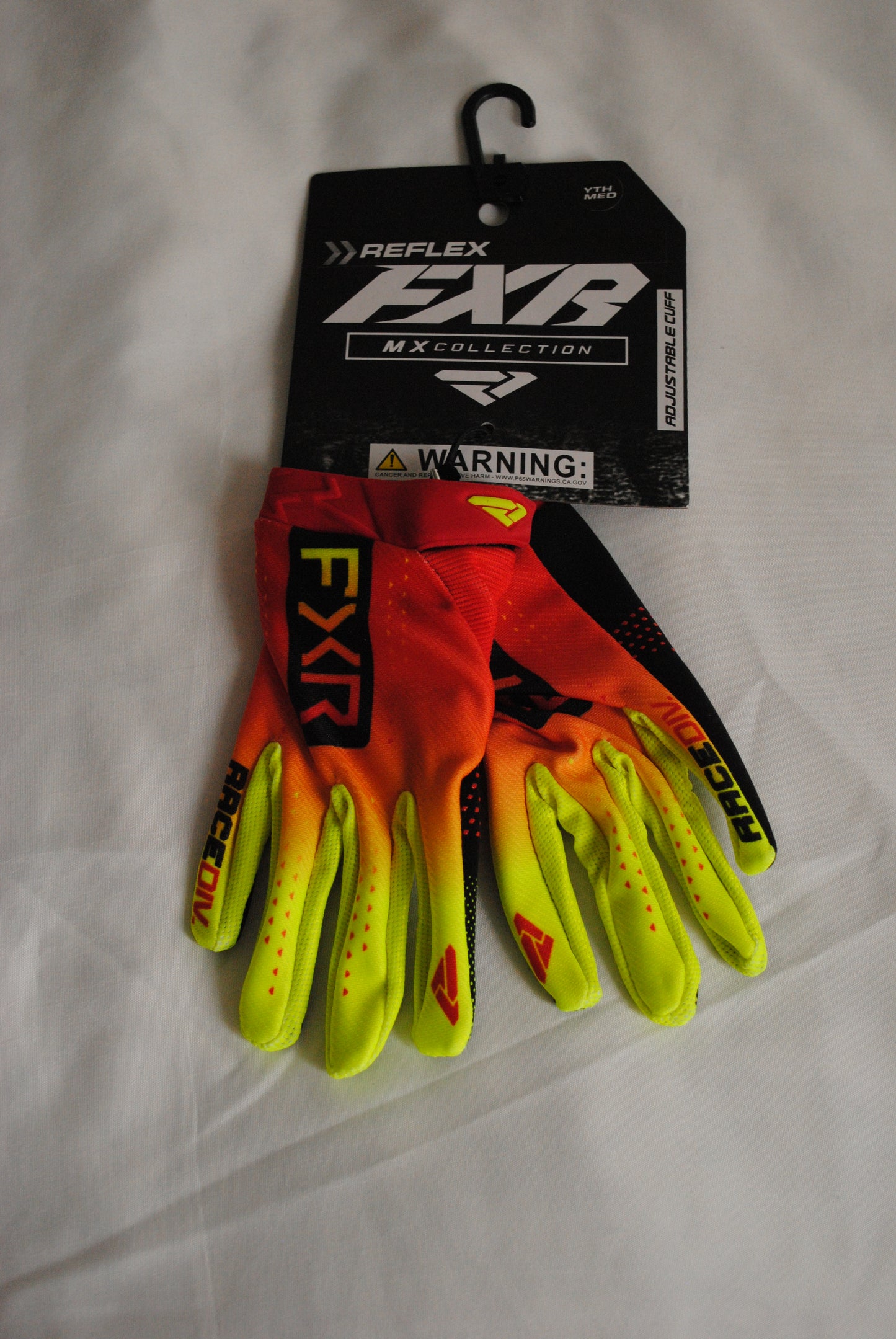 FXR YOUTH REFLEX MX GLOVES - RED/INFERNO