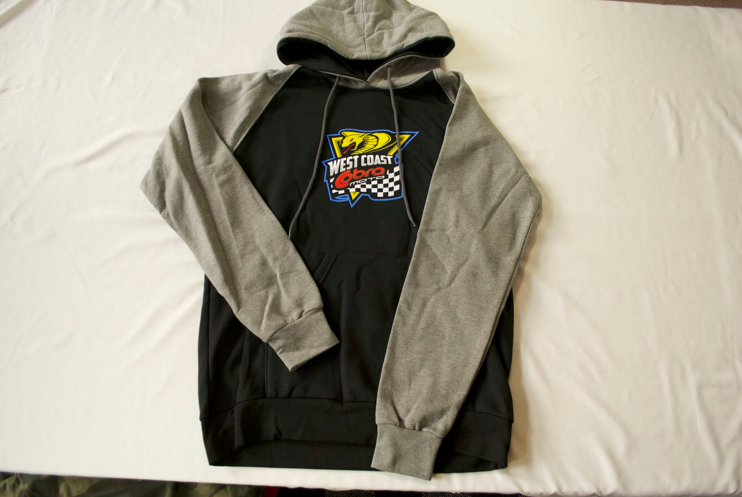 Adult two toned hoodie BLACK/GREY
