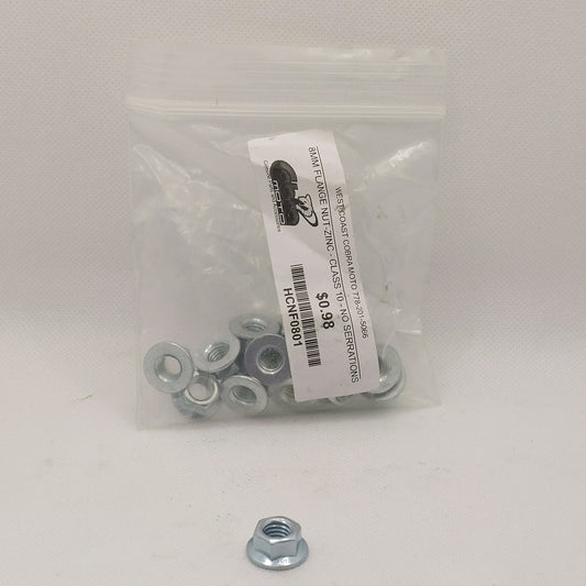 HCNF0801 8mm Flange Nut- Zinc class 10