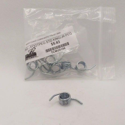 TCMU0106 - STANDARD FOOTPEG SPRING - 1 individual