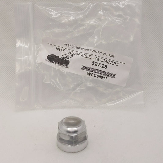 WCC60011 NUT - REAR AXLE - ALUMINUM 65