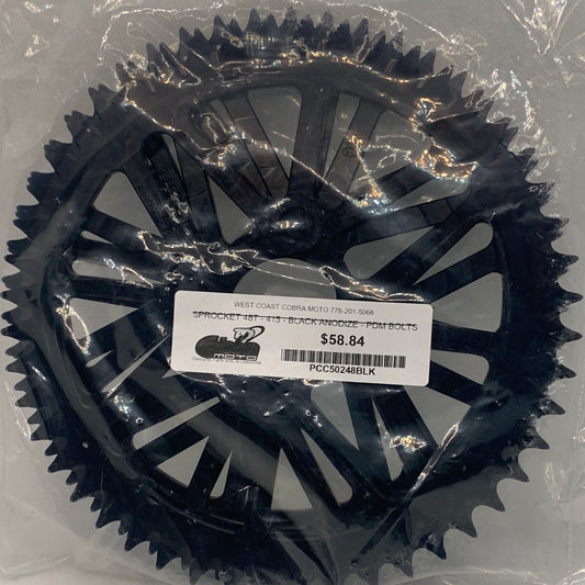 PCC50248BLK 48T Sprocket black CX5E