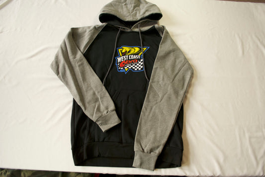 Adult two toned hoodie BLACK/GREY